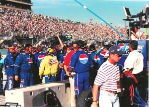 Pepsi crew celebrates