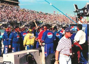 Pepsi crew celebrates